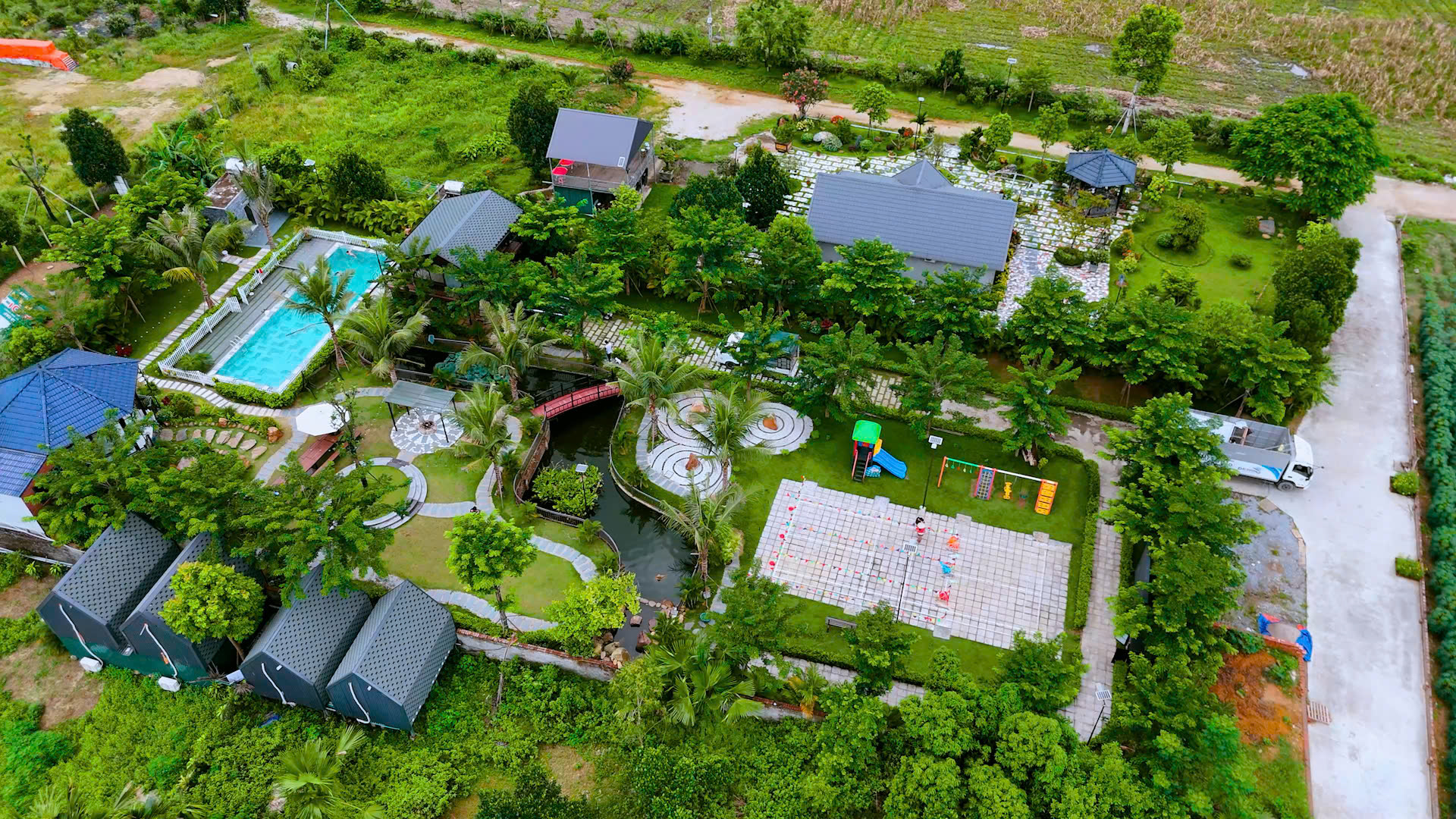 Tổng thể khu Yellow Homestay