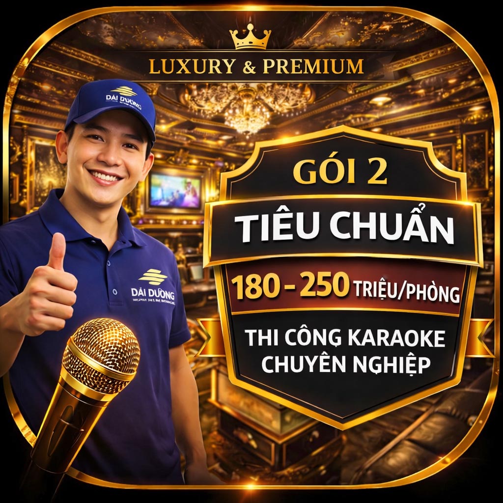 Gói thi công phòng Karaoke tiêu chuẩn