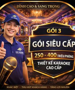 Thi công phòng Karaoke siêu cấp