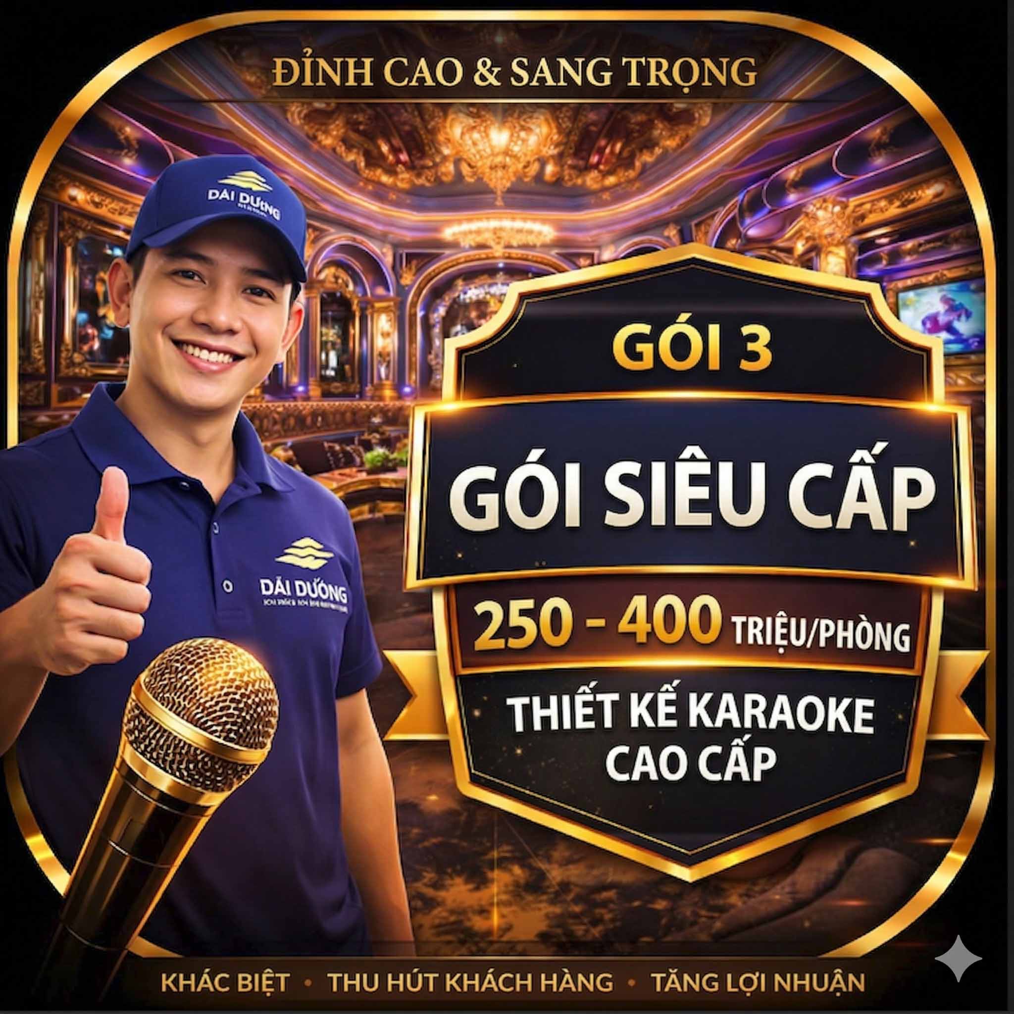 Thi công phòng Karaoke siêu cấp